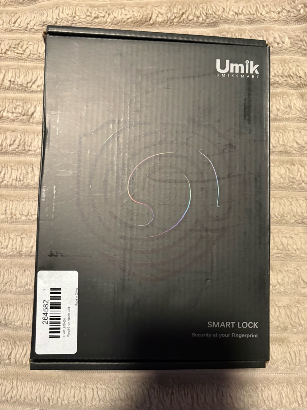 UmikSmart Black Smart Lock - Fingerprint Security